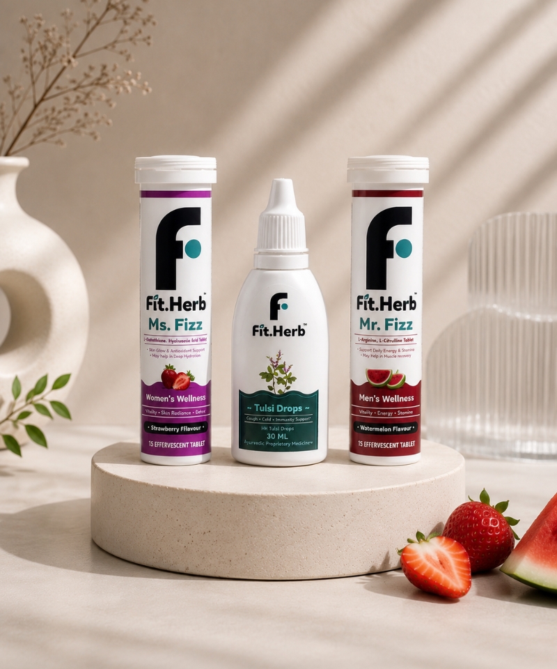 Mr fizz + Ms fizz + Tulsi drop